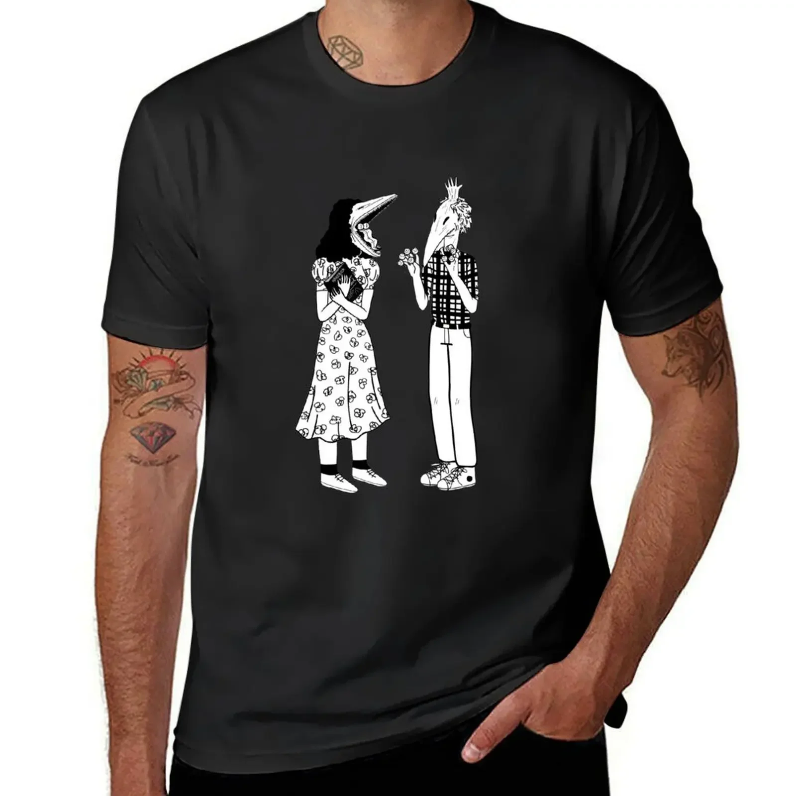 

Beetlejuiccee Couple Barbara and Adam Maitland T-Shirt anime funnys workout shirts for men