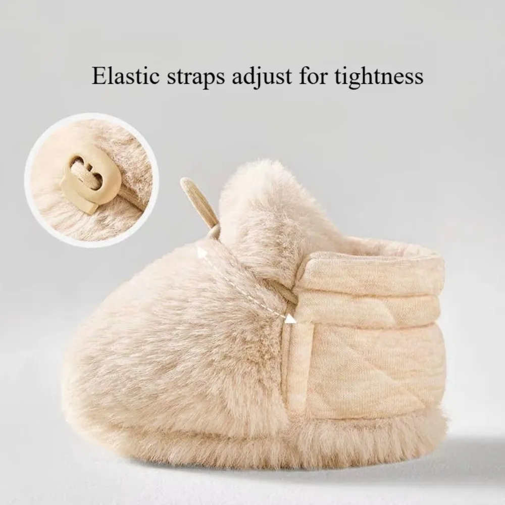 Casual Warm Infant Toddler Crib Boots Soft Anti-Slip Socks Slipper Comfortable for 0-1 Year Old Newborn Baby Shoes Girls Boys
