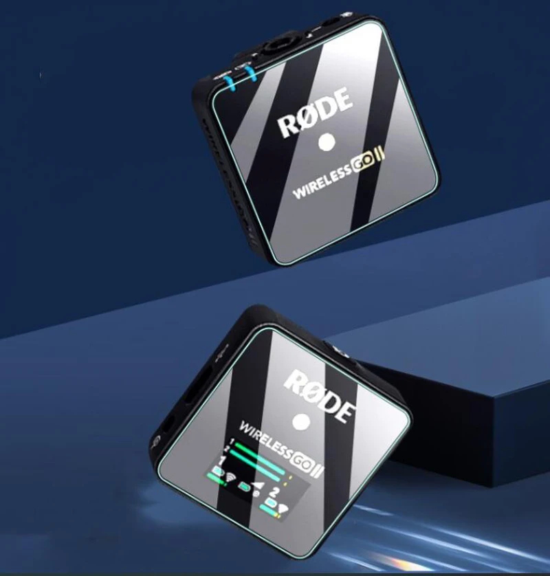 3x Pellicola Protettiva Vetro per Rode Wireless GO II Protezione