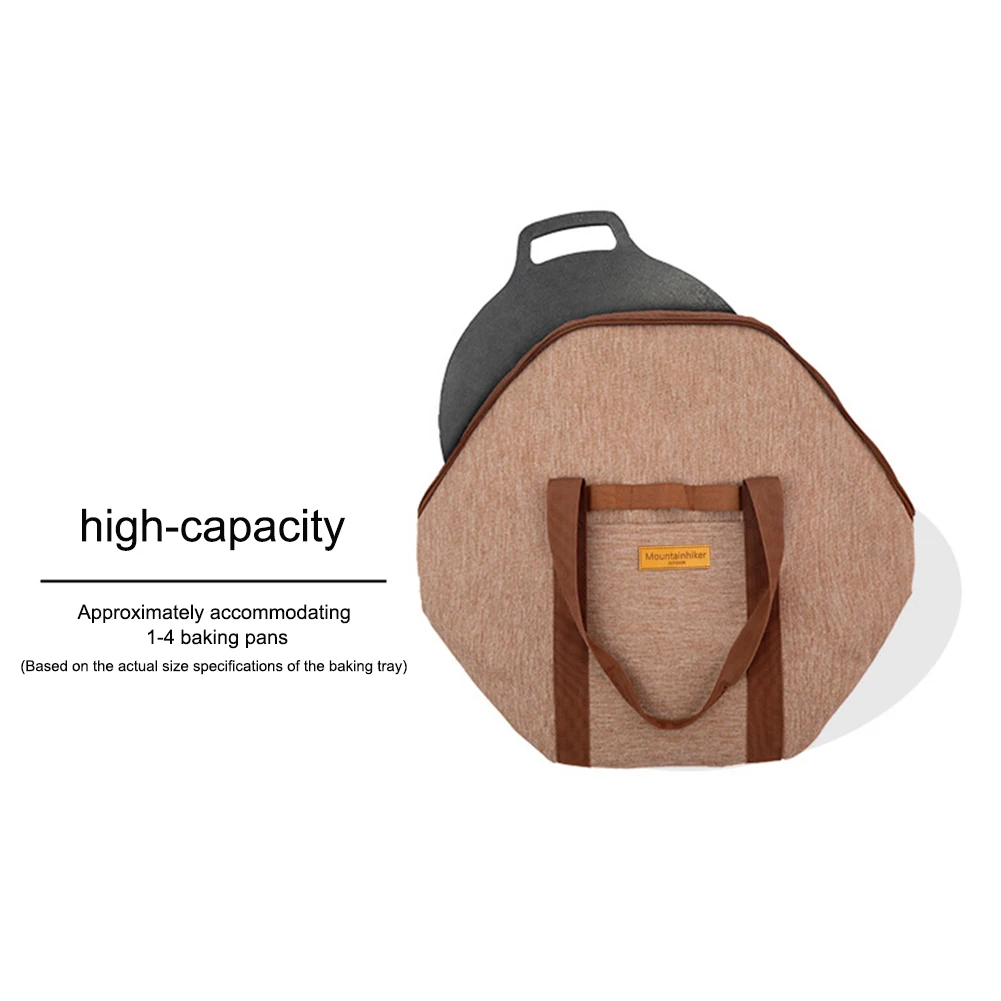 Large-capacity Grilling Pan Pouch Anticollision Protection Picnic Camping Camping Kitchen Utensil Cookware Storage Bag storage bag camping storage bag camping cookware bag