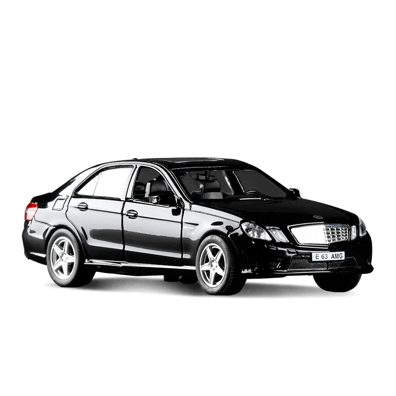 1:36 메르세데스 E63 AMG 고급 시뮬레이션 정밀 다이캐스트 모델 장난감 차량 자동차 스타일링 리무진 자동차 합금 다이캐스트 자동차 F42