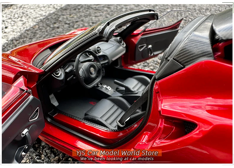 70142: AUTOART AA 1:18 Alfa Romeo 4c Sports car model Alloy Collection gift display for friends and family 