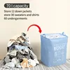 Modern simple imitation linen clothes storage basket large capacity rectangular fabric cotton linen storage basket can be folded 6