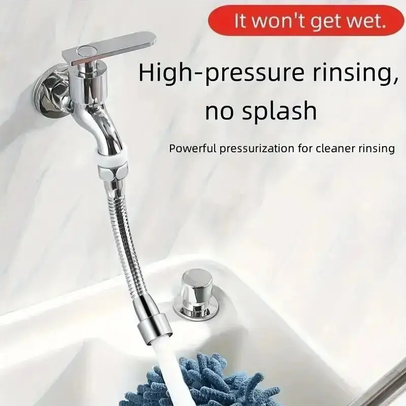 Faucet Extension Pipe 1pc Universal Water Outlet Nozzle Splash Proof Can Be Shaped and Bent