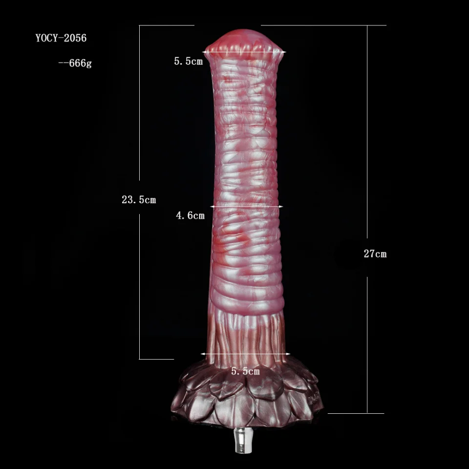 Pênis de Cavalo YOCY Silicone Com Ventosa Colorido