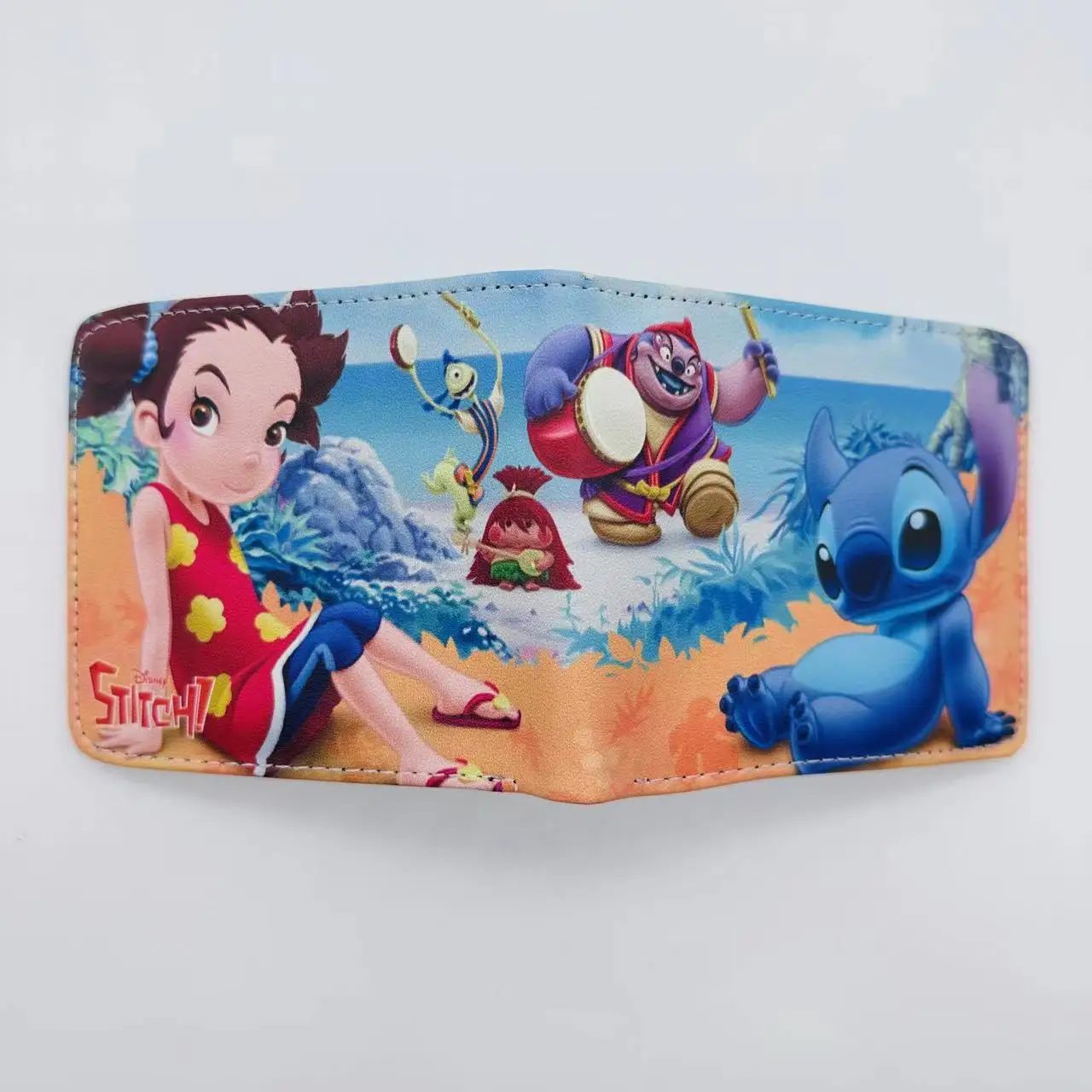 thumbnail image 1 of Cartera de cuero sintético con orejas largas y cortas de Stitch de Lilo y Stitch para estudiantes, de lujo, con diseño de Stitch, 1 of 4