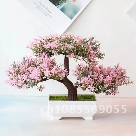 

Fake Bonsai Small Tree Pot Artificial Plants Potted Artificial Plants for Home Decoration Room Table Garden