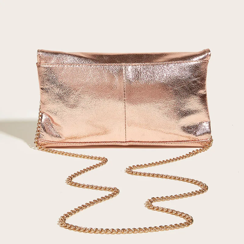 MM6 Maison Martin Margiela Handbags Rose Gold Laminated Eco Leather...  (4.240 ARS) ❤ liked on Polyvore featur… | Metallic tote bags, Silver tote  bags, Gold handbags