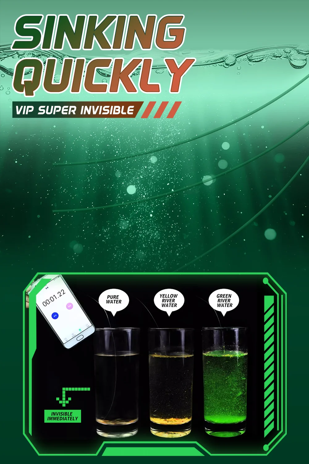 ZUKIBO Viper Unsichtbare Angelschnur zum Wechseln Japan Superstarke Monofilamentschnur Fluorkohlenstoffbeschichtetes Nylon Fliegenspüle Schnur Pesca – Detail 9