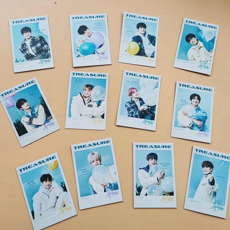 12 Sztuk/Zestaw Kpop Skarb Fotokarta Pojedyncze Strony Karty Pocztówka Hyunsuk Choi Jihoon Park Yoshi Kim Jun Kyu Kolekcja Dla Fanów Prezent