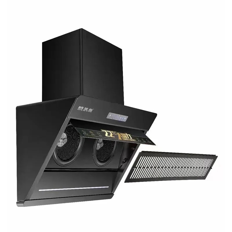 Intelligent Large Suction Range Hood Full-automatic Kitchen Hood Extractor Cocina Campana Body-sensing Dual Motor