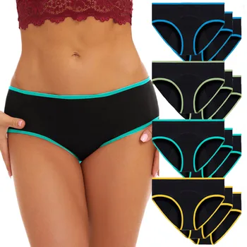 3 pezzi slip fisiologici da donna ragazza mutandine mestruali periodo da donna mutandine a prova di perdite biancheria intima di seta di ghiaccio a vita media
