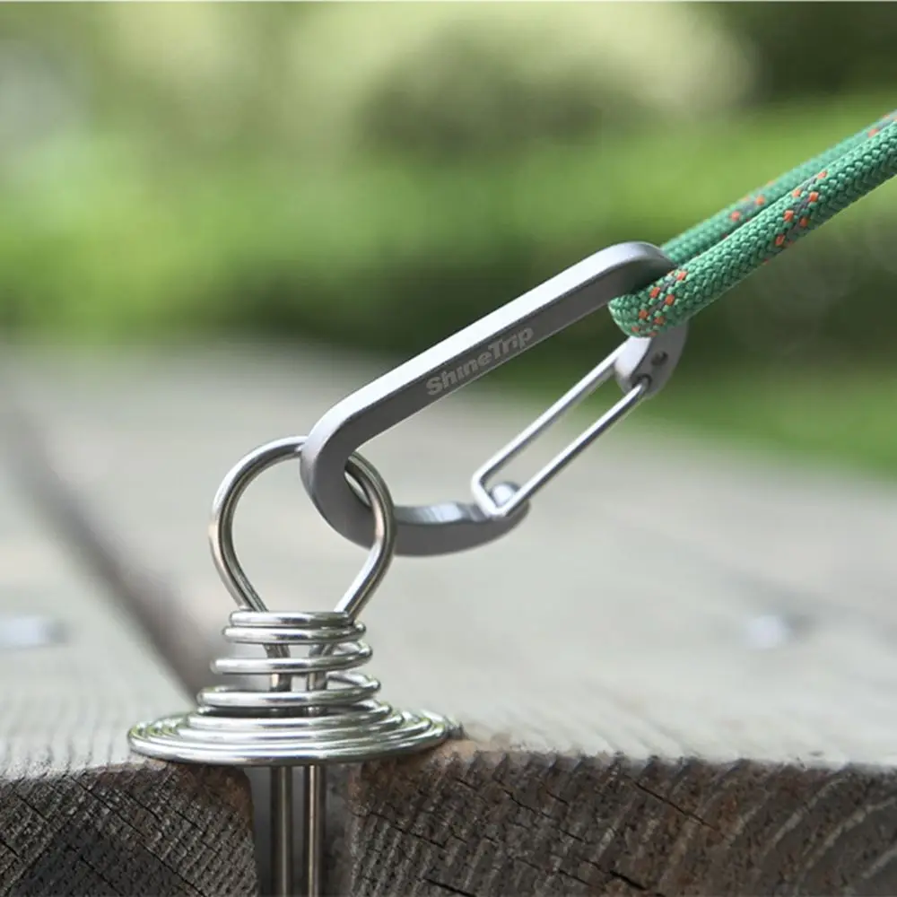 Carabiner Keychain Aluminium Camping Hiking Hook Multicolour_voghion.com