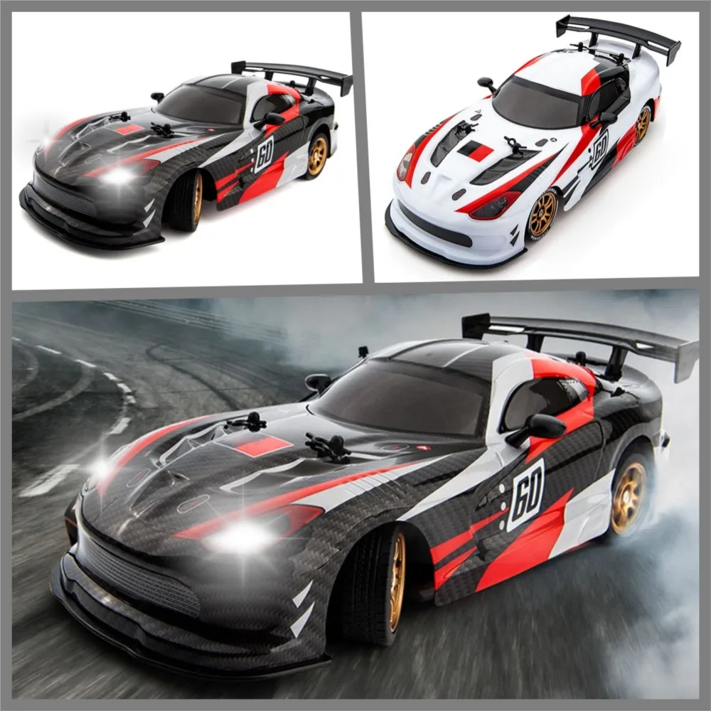 Voiture RC JJRC Q116 1/16 2.4G Dérive avec 2 jeux de pneus LED