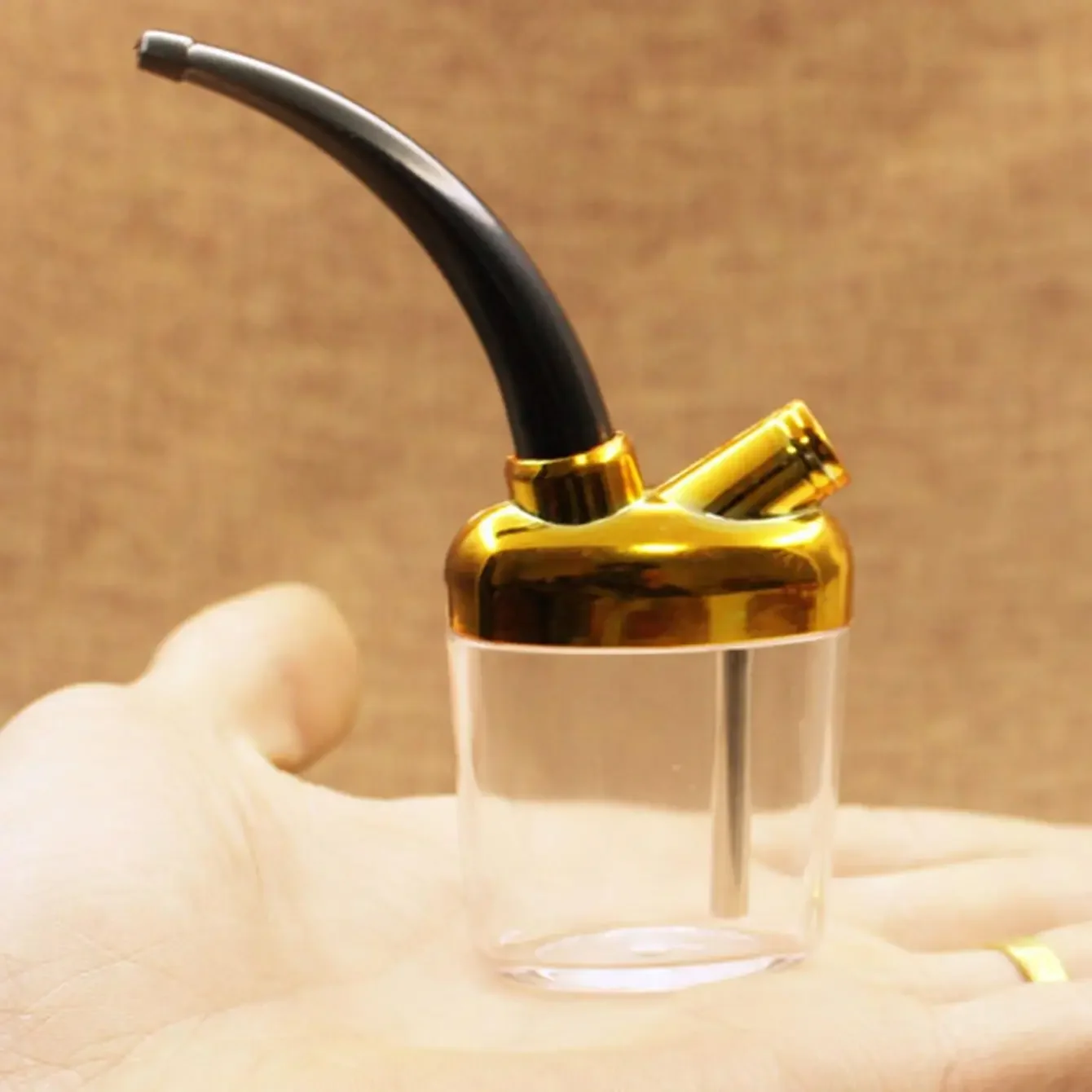1pc-Mini hookah pot healthy filtering hookah pipe holder portable and convenient