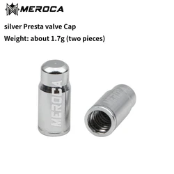 Durable Aluminum Alloy Bicycle Tire Valve Dust Caps (FV Silver)