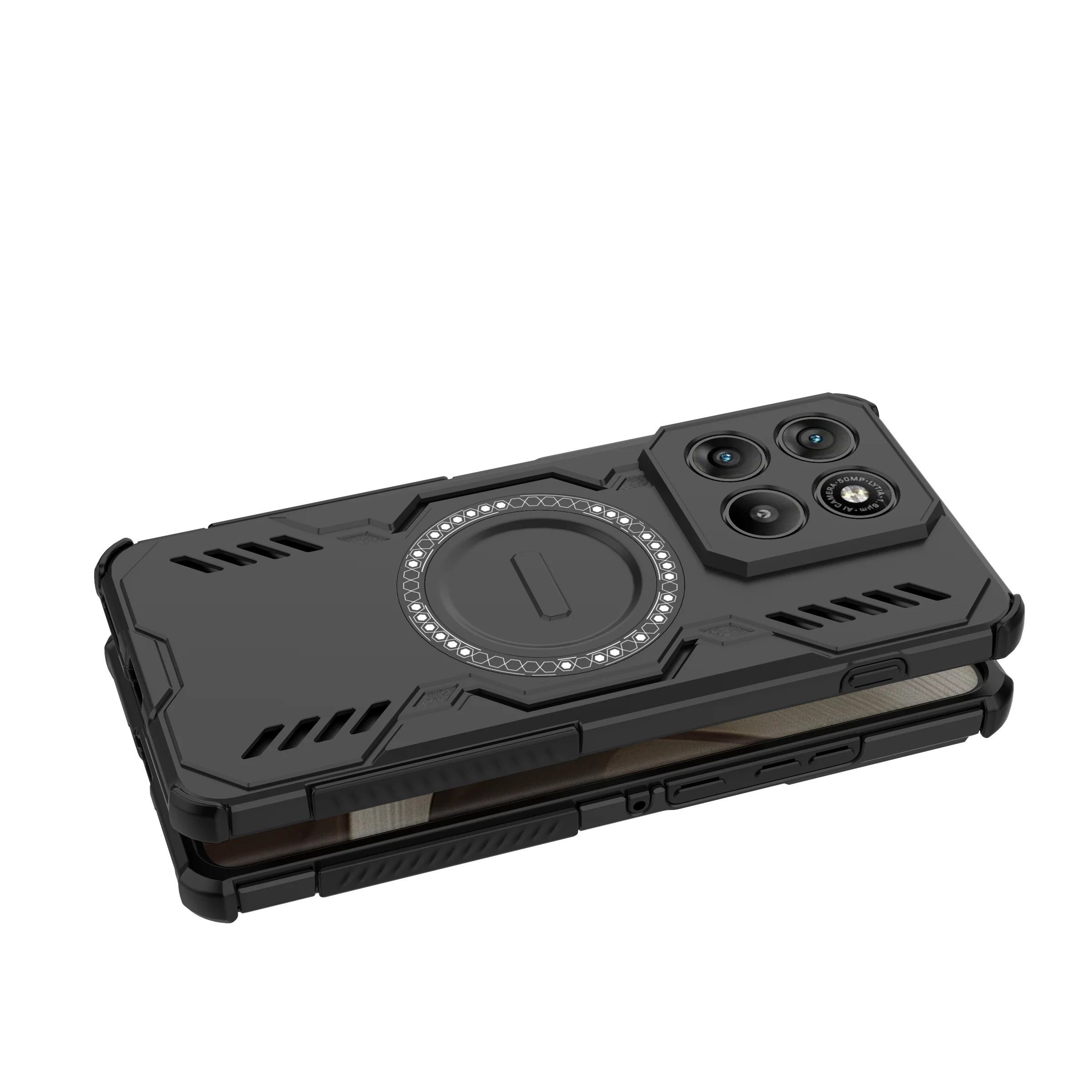 Armor Case with MagSafe-Compatible Magnetic Wireless Charging - Shockproof Hard Plastic Cover