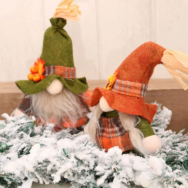 Aranyos Őszi Gnome Tök Arc Nélküli Baba Napraforgó Svéd Nisse Tomte Elf Törpe Plüss Karácsony Hálaadás Dekoráció - Image 3