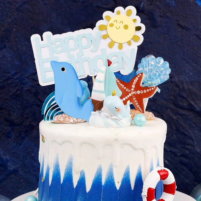 Unter Die Meer Silikon Schokolade Form Ocean Marine Tier Dolphin Meerjungfrau Schwanz Seife Form Kuchen Dekorieren Werkzeuge Cupcake Topper – Detail 2