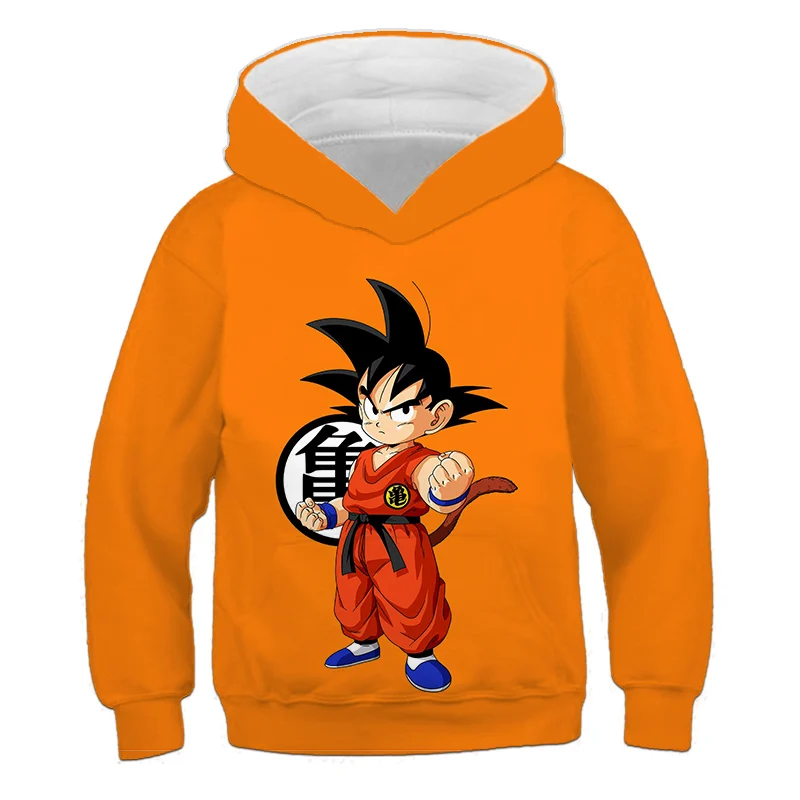 

3-14Years Kids Clothing Dragon Ball Z Goku Vegeta Clothes Baby Boys Sweatshirts 2023 Autumn Winter Children's Long Sleeve Tops
