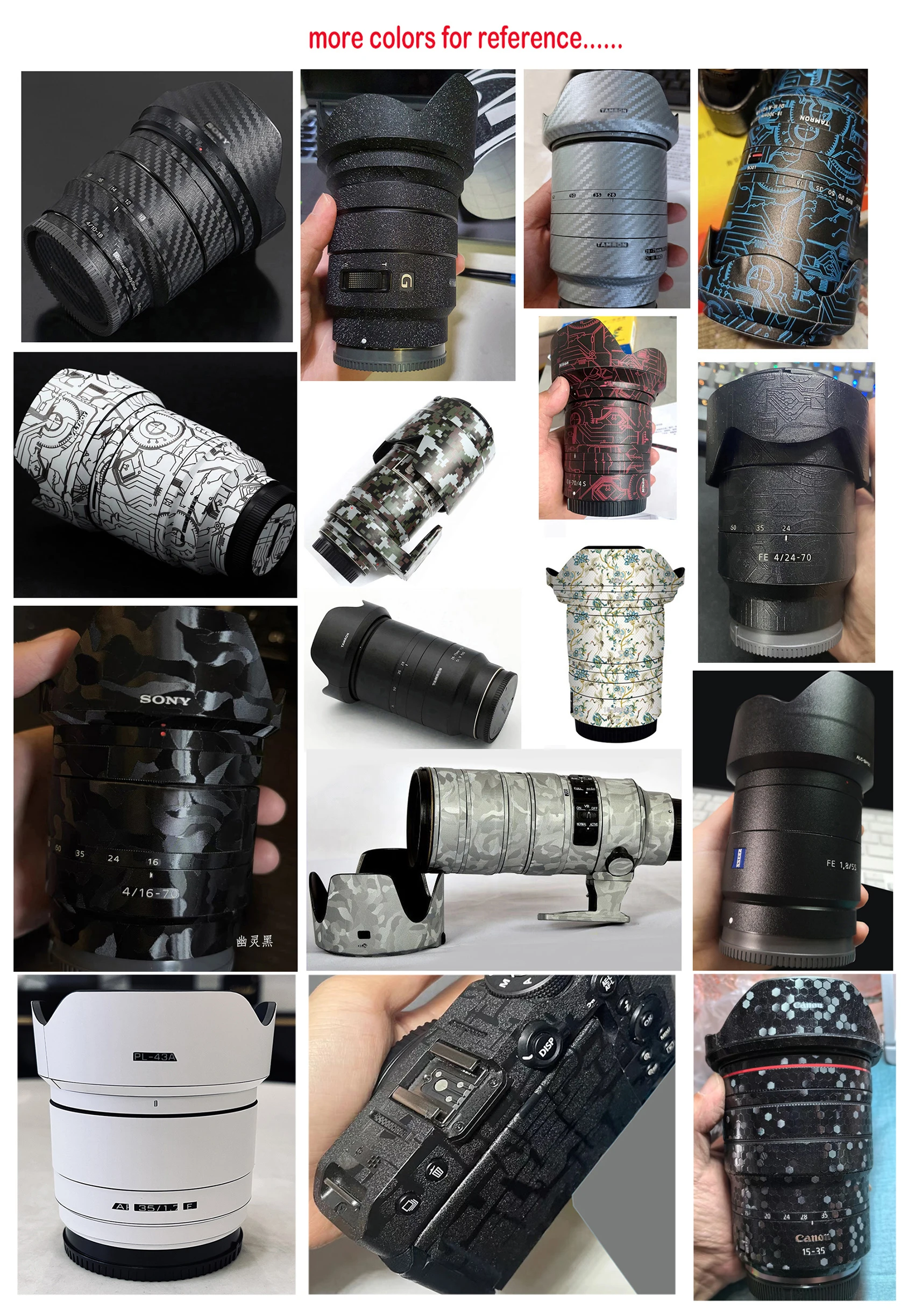 2470 GM 렌즈 데칼 스킨 fe 24-70 랩 커버 FE24-70 F2.8 GM 보호 스티커 필름 SEL2470GM용 맞춤형