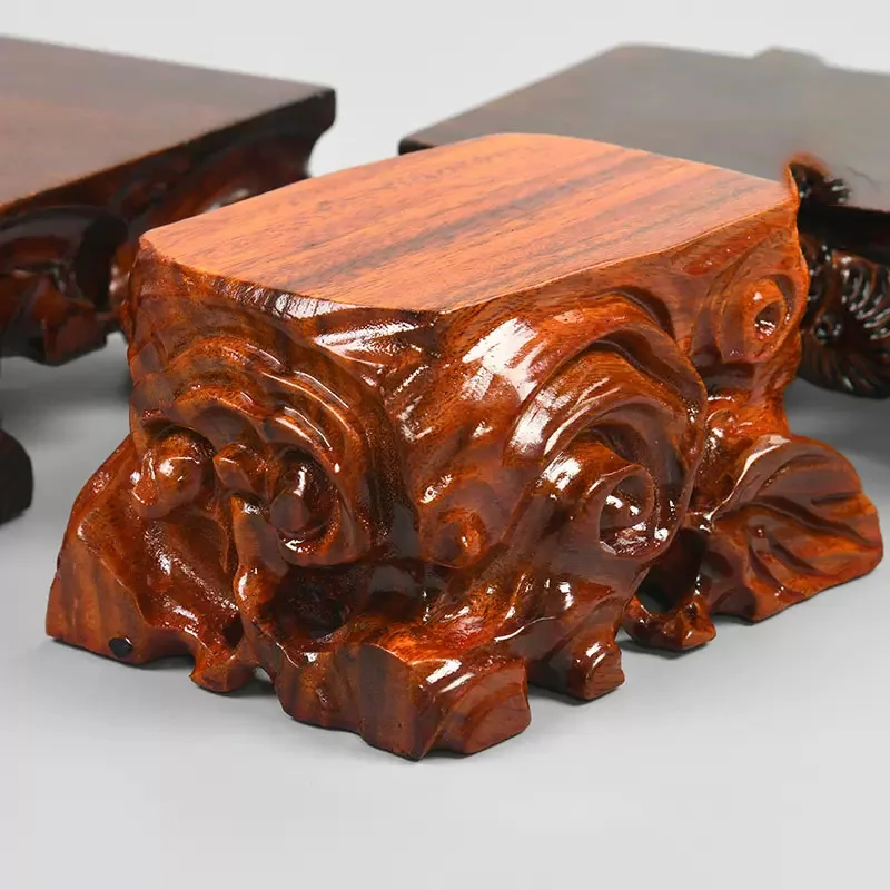 Solid Wood Root Carving, strange Stone Base, Aquarium Handicraft, Vase Pot, Antique Buddha Statue, Rectangular Ornament Bracke