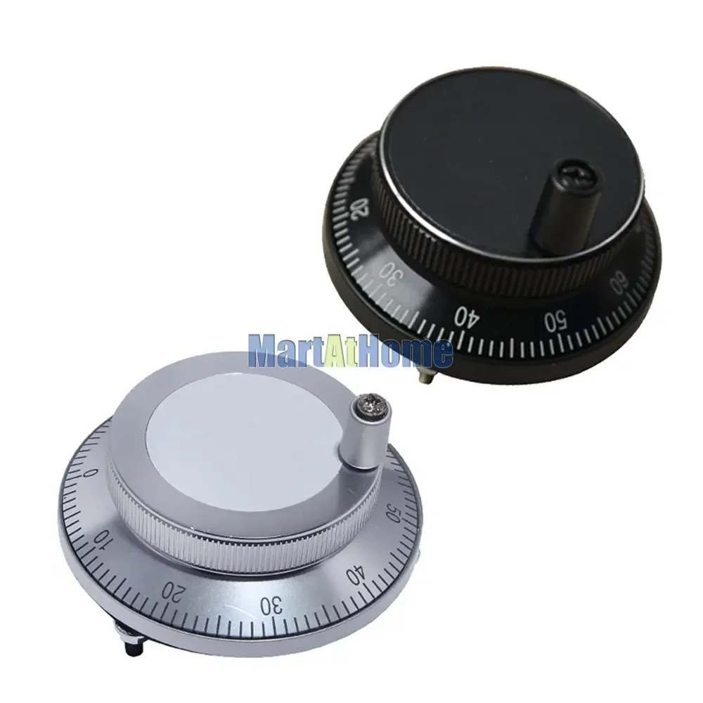 CNC Handwheel Encoder Manual Pulse Generator MPG DC 5V/12V/24V 100PPR 4-pins 6-pins Aluminum cnc handwheel