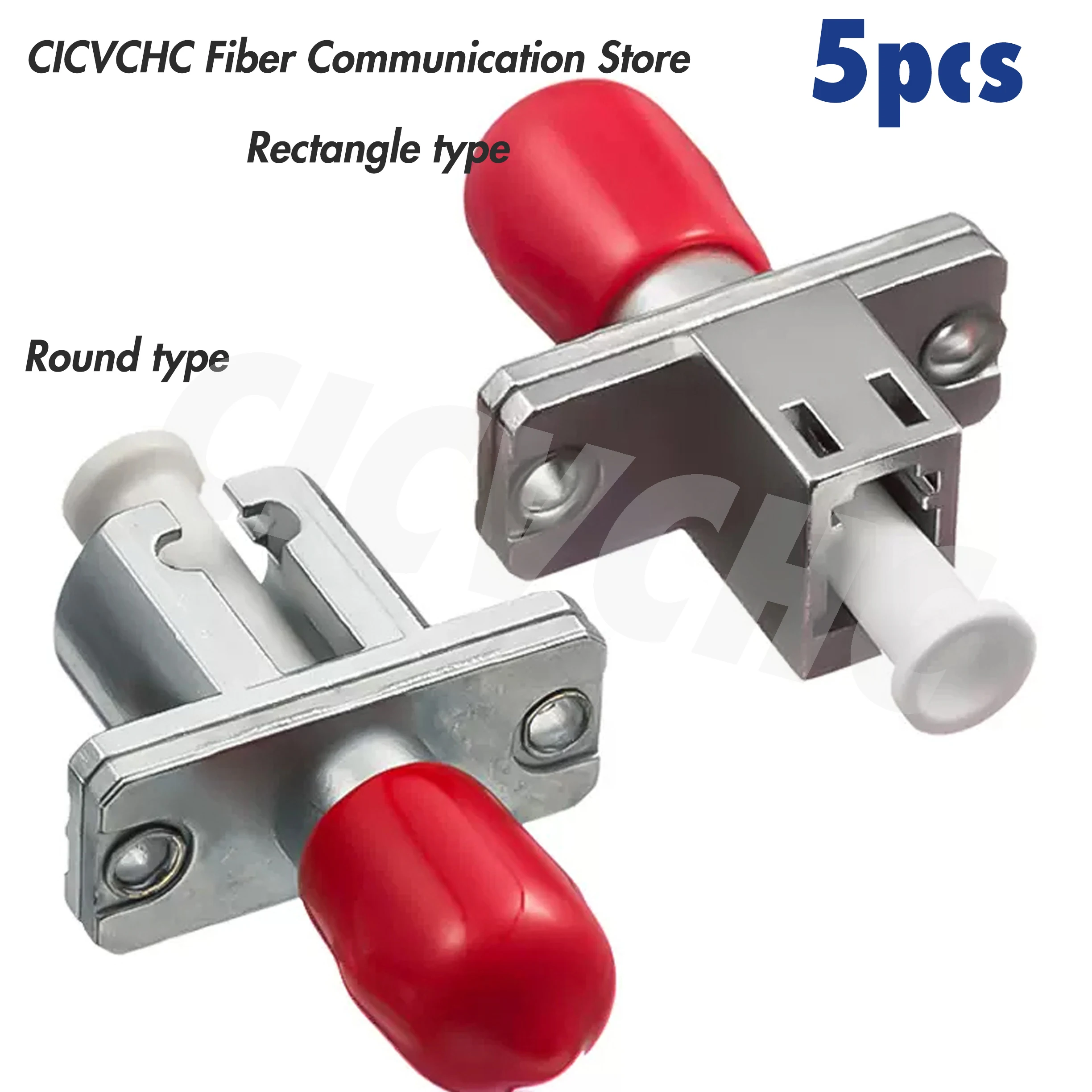 5pcs LC-ST Simplex Fiber Optic Adaptor-Hybrid Mating Adapter