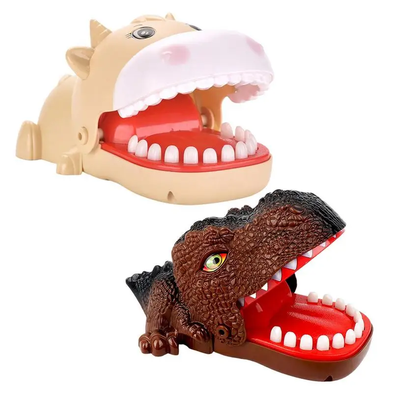 

Игрушка-Динозавр для детей и взрослых, милая корова, динозавр, кусает руки, забавные игрушки для снятия стресса и розыгрыша
