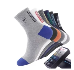Men's Trendy Mid - Calf Warm & Breathable Fall/Winter Sports Socks (5 Pairs) (5 pair socks 2)
