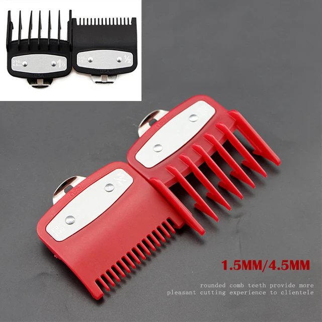 2Pcs Professionelle Haar Schneiden Guide Kamm Clipper Grenze Kamm Trimmer Schneiden Styling Werkzeuge Befestigung Kompatibel 1,5mm 4,5mm