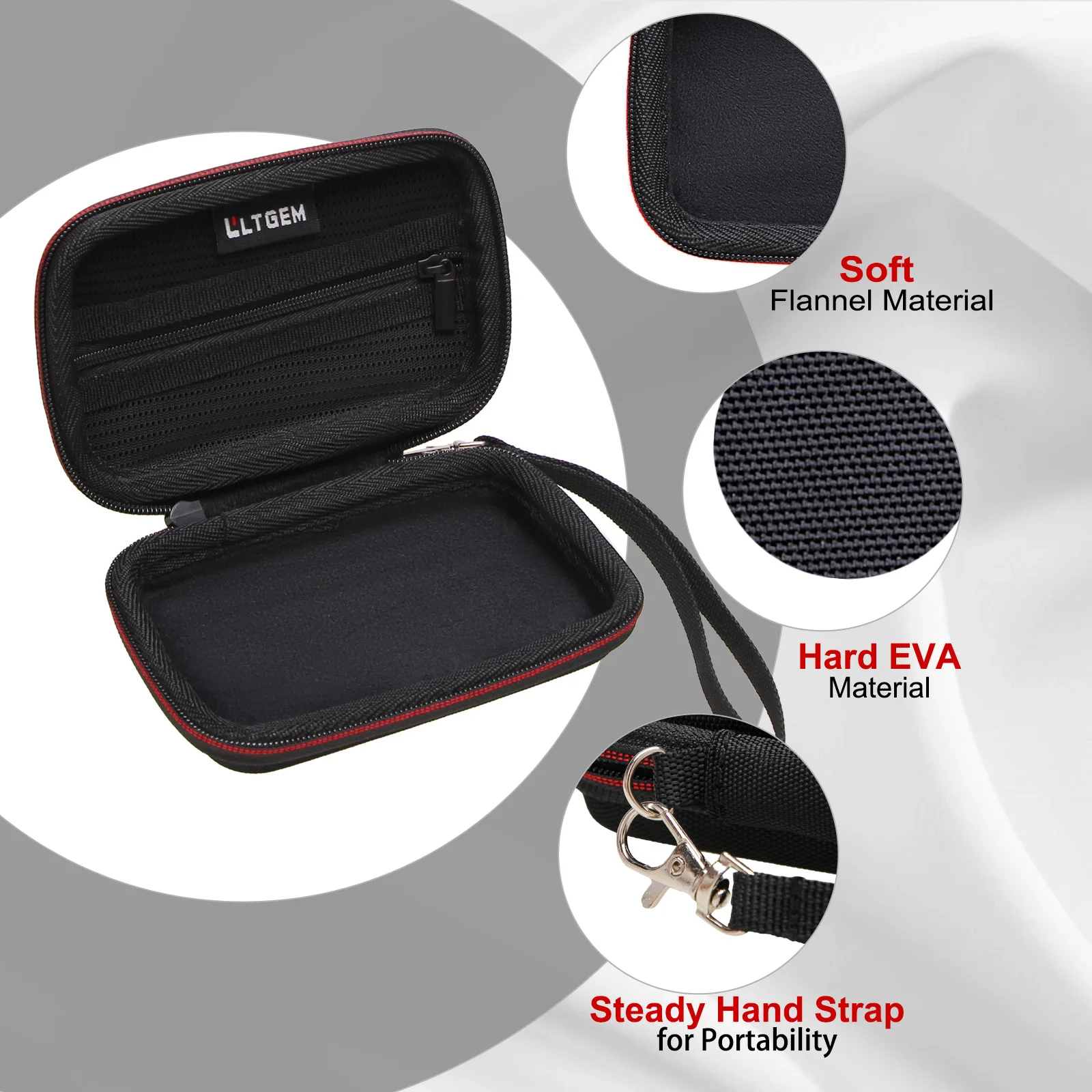LTGEM EVA Hard Case for KLIQ MetroPitch - Metronome Tuner & Anker 622 Magnetic Battery  Travel Protective Carrying Storage Bag