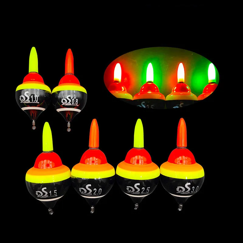 Flotteur lumineux électronique ABS pour pêche de nuit avec pile CR425, idéal pêche en mer et pêche rocheuse