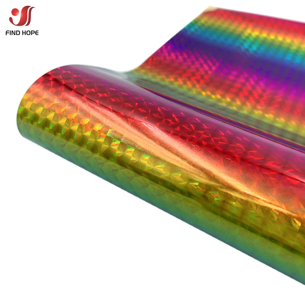 Holographic Rainbow Adhesive Vinyl for Indoor & Outdoor Holiday Decorations
