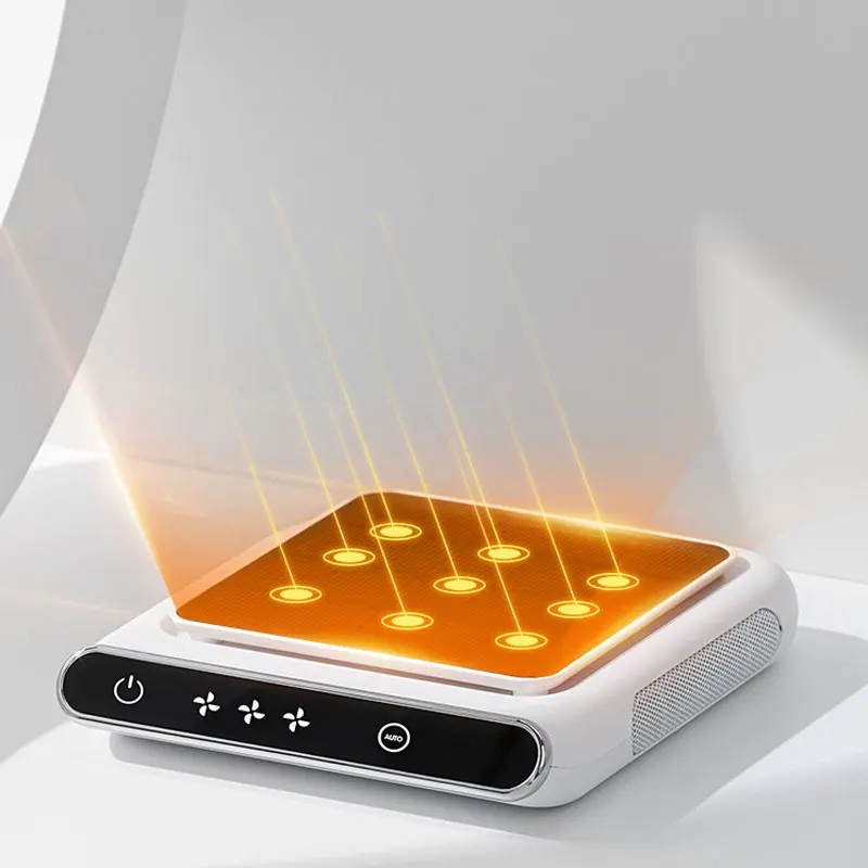 Car Solar Air Purifier USB Negative Ion Purifier HEPA Smoke Odor Removal Car Air Health LCD Display Smart Vehicle Supplies