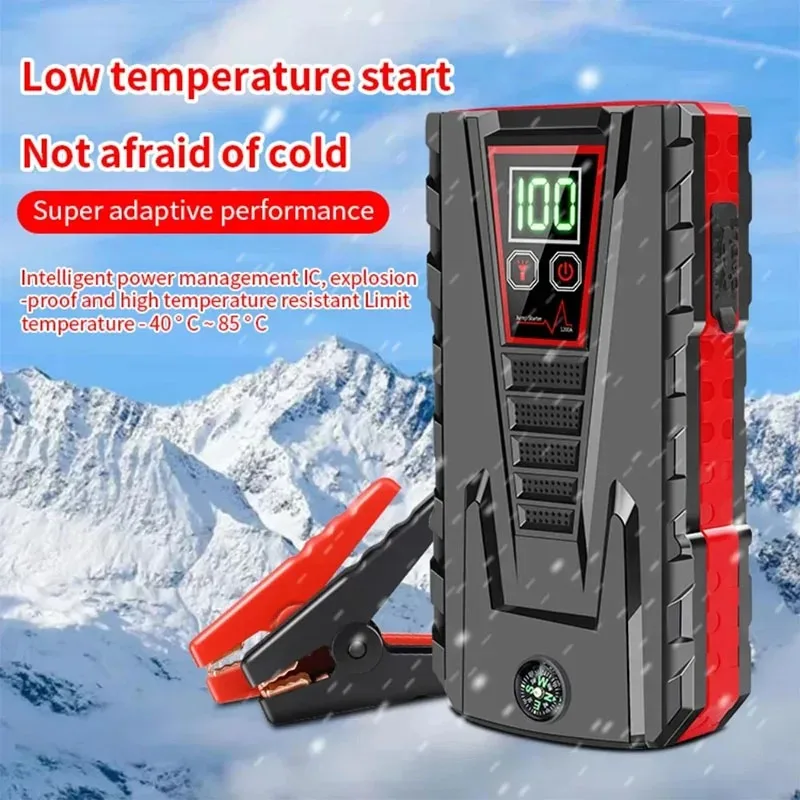 2025 Nuovo avviamento di emergenza per auto 99800mAh 5000A | 12V per Benzina/Diesel | Power Bank/Protezione intelligente