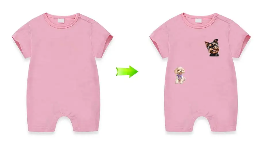 Description Picture 4 of item9pcs/set Cartoon Dogs Patch For Clothes T-Shirt Jeans Stickers Diy Hoodies Heat Press Appliqued Animal Patches