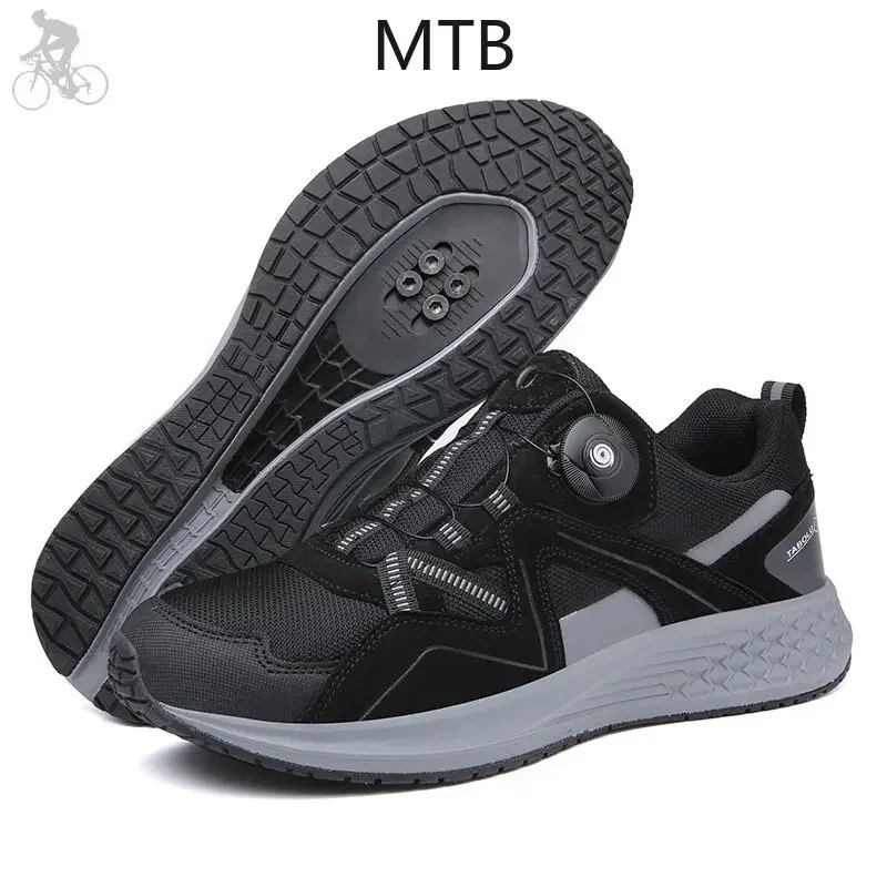Cycling shoes mtb Men Flat Pedal Mountain Footwear Bicycle Indoor Cycling Sneaker speed Lock Cleat shoes bicycle trekking cycling shoes bike lock shoes