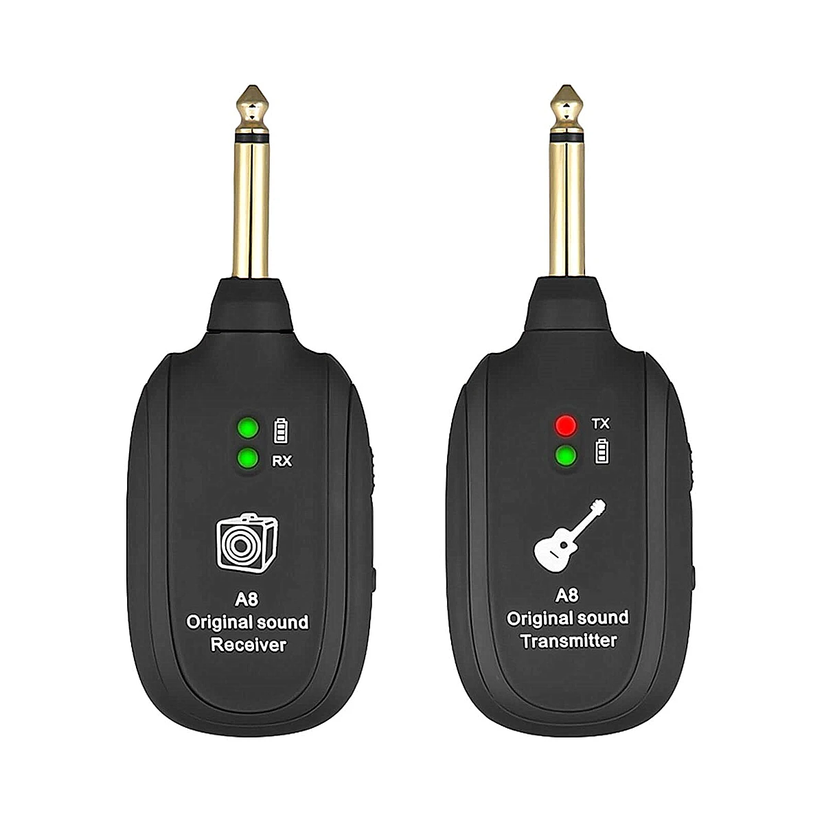 Wireless Guitar Transmitter Receiver Built in 4 Channels For Electric Guitar Bass Violin