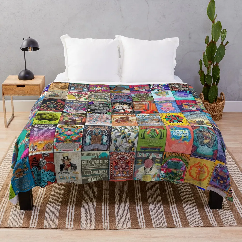 

Lollapalooza Throw Blanket Sofa Blanket Furry Blankets Loose Blanket