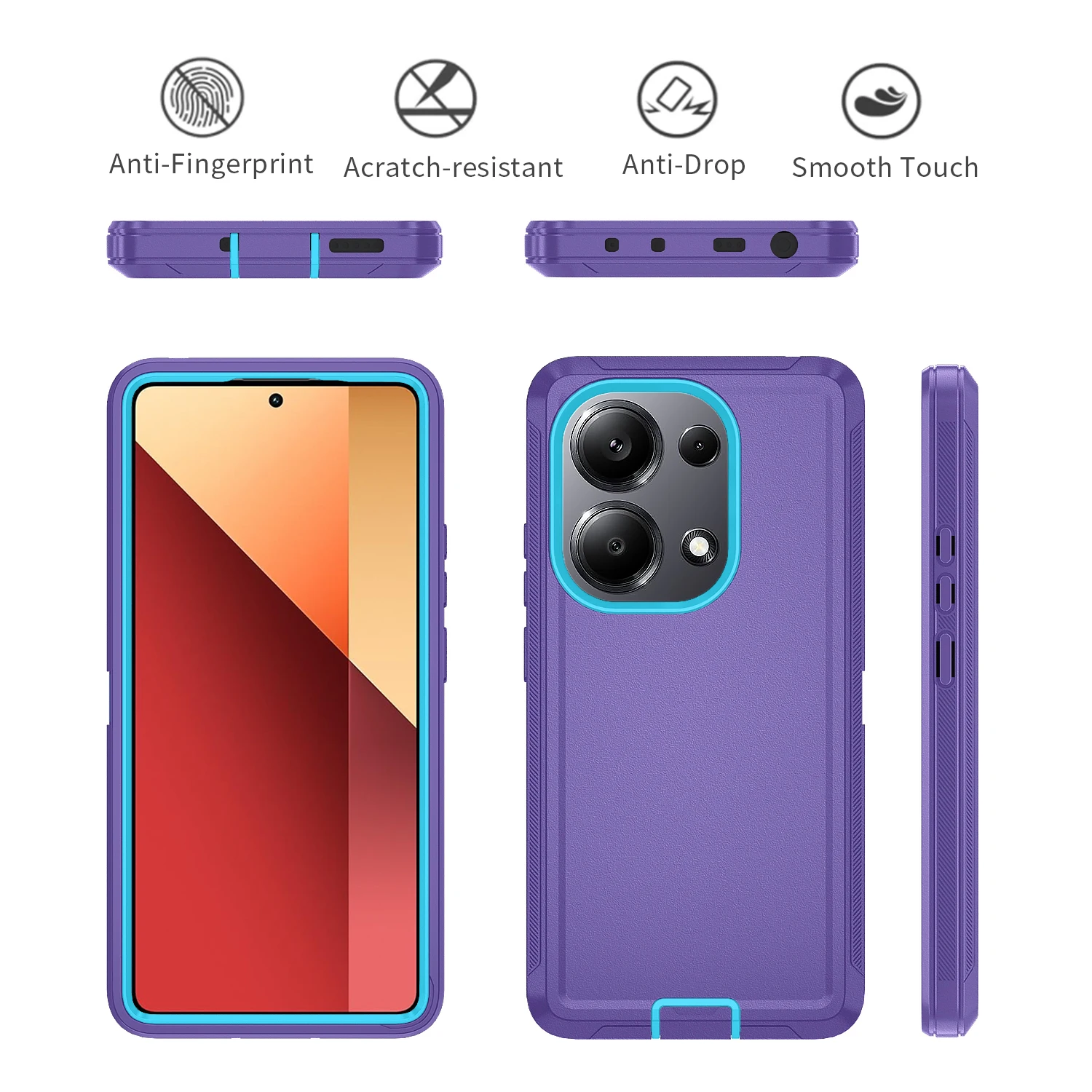 Armor Shockproof Dustproof Heavy Duty Case with Camera Protection