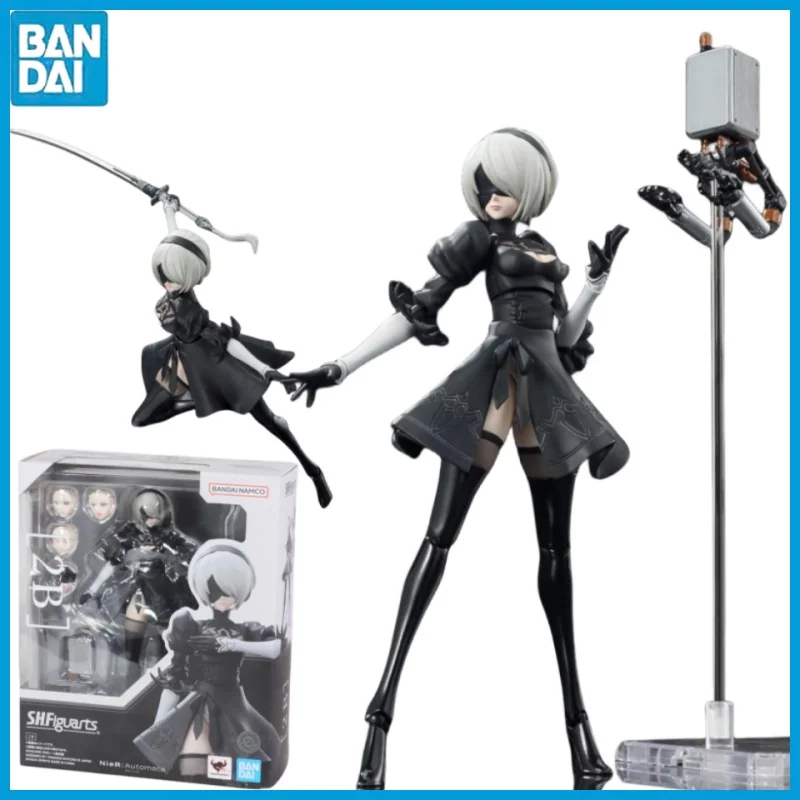 

In Stock Original Bandai S.h.figuarts Shf 2b Yorha No. 2 Type B Nier:automata Ver1.1a 15cm Collectible Toys Action Figure Gifts
