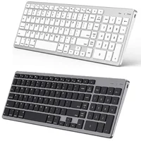 Ultra Slim Wireless Bluetooth Keyboard and Mouse Set Compatible for Mac OS/iOS/iPad OS Rechargeable Keyboard for MacBook