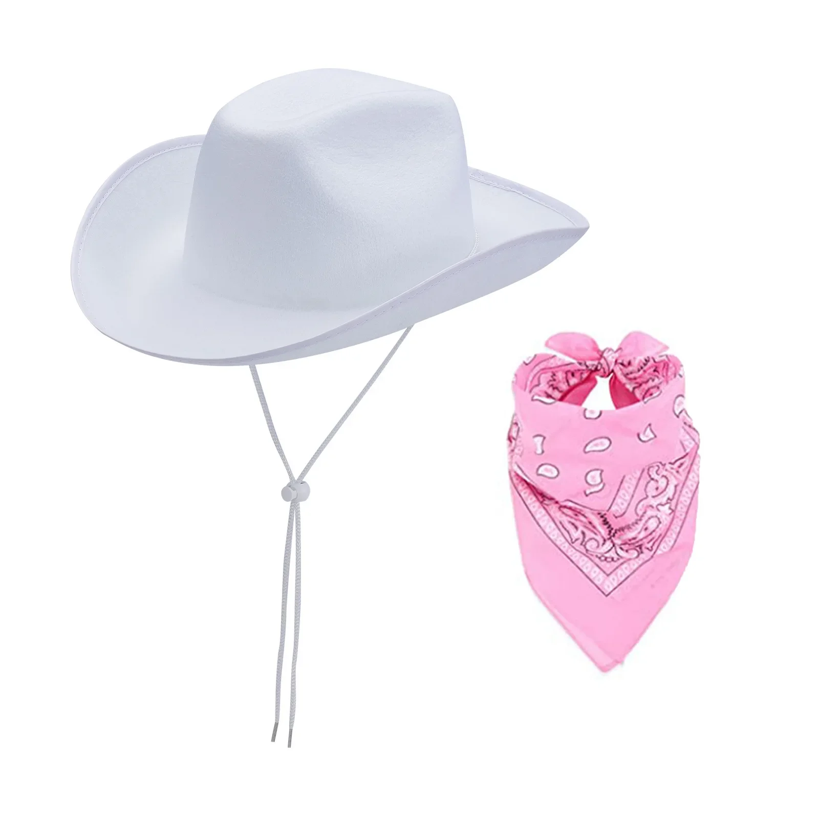 FGSS Women's Fluffy Cowboy Hat - Feather Decor Western Style For Parties