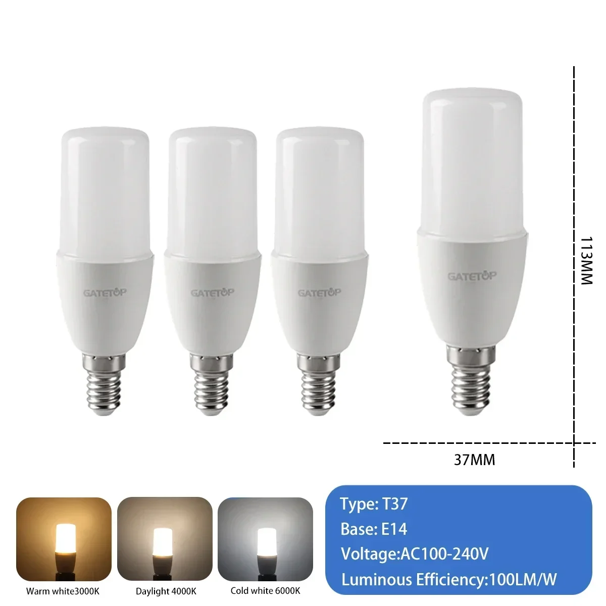 4pcs T37 E14