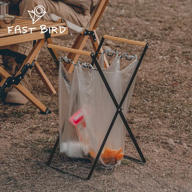 야외 캠핑 필수품: 나무 손잡이 브래킷으로 편리하고 위생적인 캠프 키친 만들기