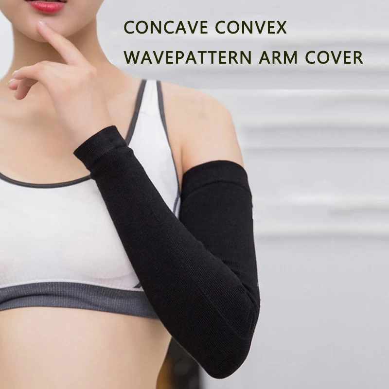 Sweat Arm Sleeve 1Pair Compression Slimming Workout Toning Burn Cellulite Shaper For Women Weight Loss