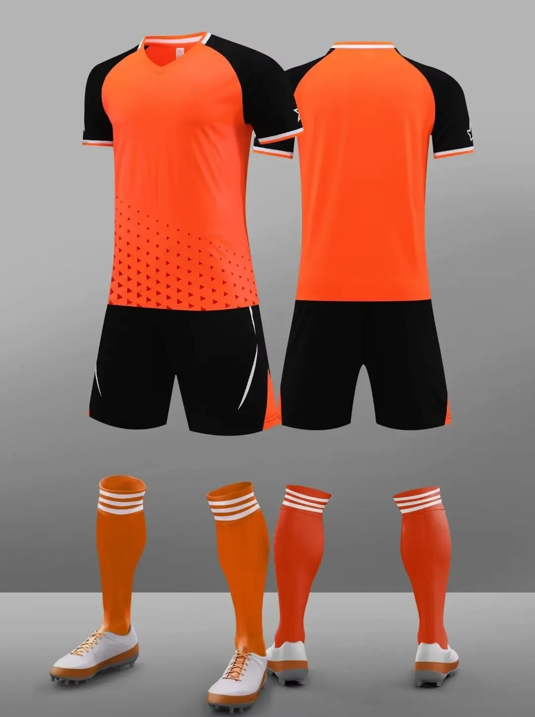23 24 New Large -size New Football Clothing Set Fashion LANQ Adult Men's Women Set Light Board Ordinary Size KIDS Jerseys 5
