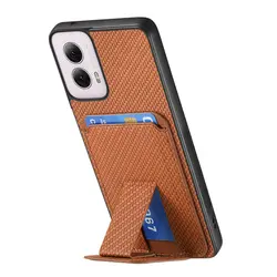 Luxury Leather Back Cover for Motorola Moto G66Y (Brown)