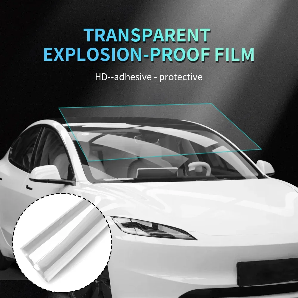 PPF Transparenter Autoaufkleber, Vinyl-Fenster, wasserdichte Vinylfolien, selbstklebende Auto-Windschutzscheiben-Schutzfolie für Autozubehör – Detail 1